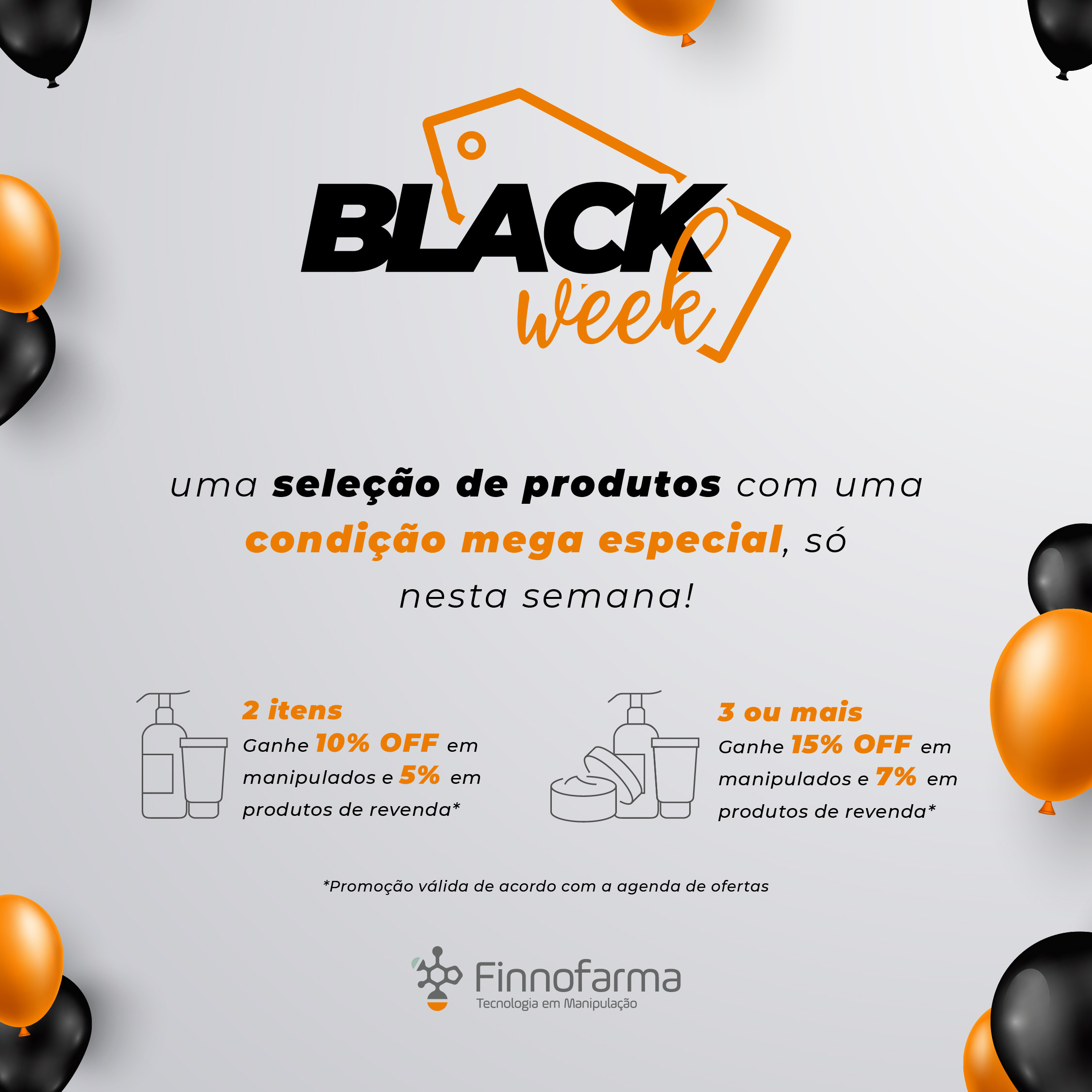 Black Week em toda rede Finnofarma 