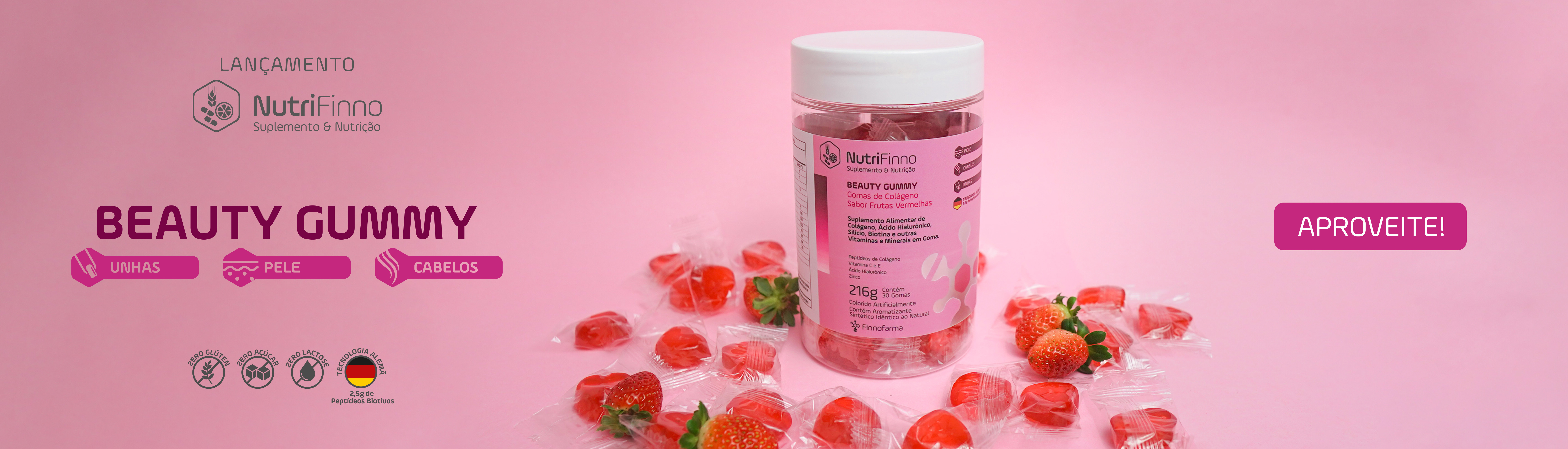 Lançamento da Linha NutriFinno - Beuaty Gummy - Cabelos, Unhas e pele - Colágeno